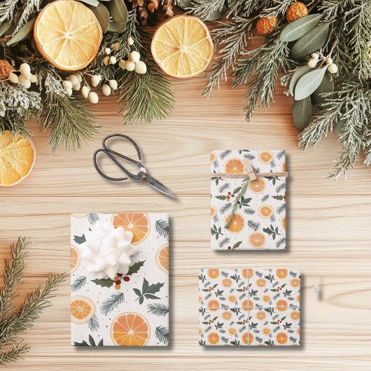 Citrus Hygge Christmas Inpakpapier Vel