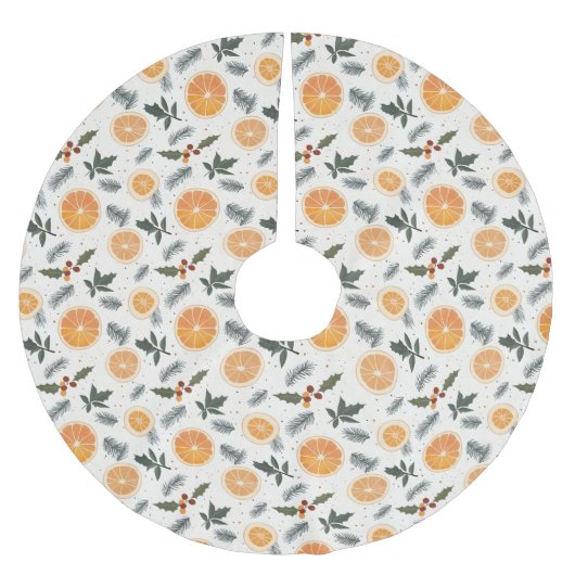 Citrus Hygge Christmas Kerstboom Rok (Voorkant)