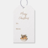 Citrus Hygge Christmas Rustic Gift Label Cadeaulabel (Voorkant)