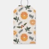 Citrus Hygge Christmas Rustic Gift Label Cadeaulabel (Achterkant)