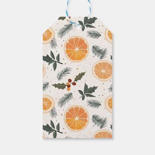 Citrus Hygge Kerstcadeau Label Cadeaulabel (Achterkant)