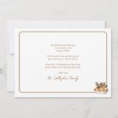 Citrus Hygge Kerstverhaal Flat Holiday Kaart (Achterkant)