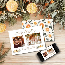 Citrus Hygge Kerstverhaal Flat Holiday Kaart