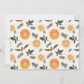 Citrus Hygge Kerstverhaal Flat Holiday Kaart (Achterkant)