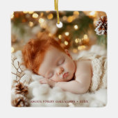 Citrus Hygge Vrolijk Kerstfeest Keramisch Ornament (Voorkant)