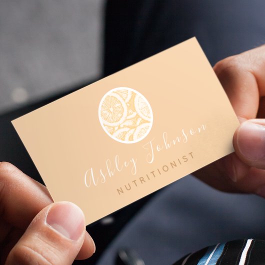 Citrus Icon  Calligrafie Nutritionist Visitekaartje