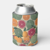 Citrus in gedempte tinten blikjeskoeler (Blikje Voorkant)