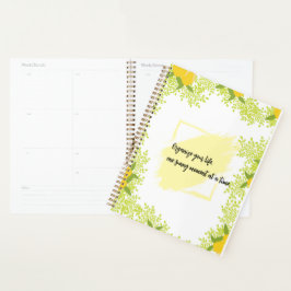 Citrus-Inspired Motivational  Planner