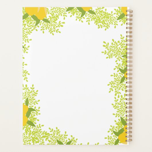 Citrus-Inspired Motivational  Planner (Achterkant)