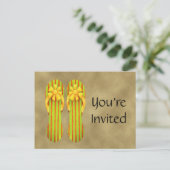 Citrus Invitation Briefkaart Flip Flop Citrus (Staand voorkant)