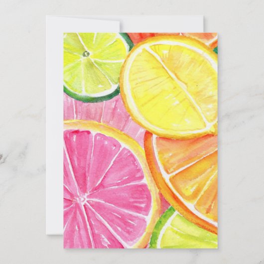 Citrus Invitation Kaart (Achterkant)