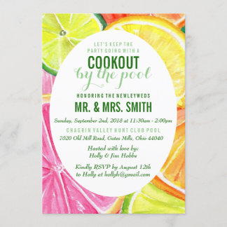 Citrus Invitation Kaart