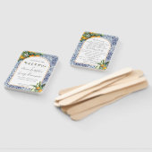 Citrus Italiaanse tegel trouwprogrammasfan Handwaaier (Niet-gemonteerd)