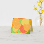 Citrus Joy Note kaart (leeg binnen) (Gele Bloem)