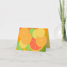 Citrus Joy Note kaart (leeg binnen)
