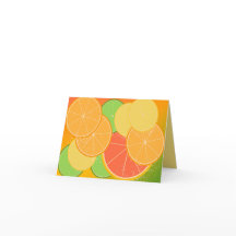 Citrus Joy Note kaart (leeg binnen)