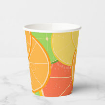 Citrus Joy Paper Cups