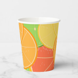 Citrus Joy Paper Cups Papieren Bekers