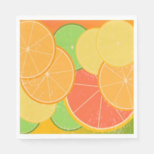 Citrus Joy Paper Napkins Servet (Voorkant)