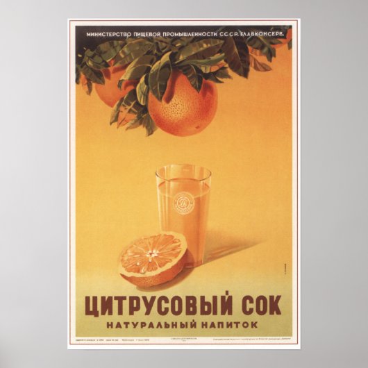 Citrus Juice Poster (Voorkant)