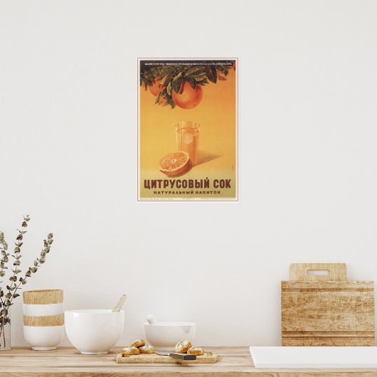 Citrus Juice Poster (Keuken)