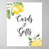 Citrus-Kaarten en cadeautjes-partij Poster (Voorkant)