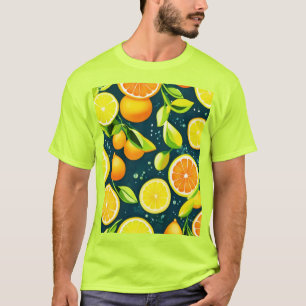 Citrus Kaleidoscoop: Een Kleurrijke Mix T-shirt