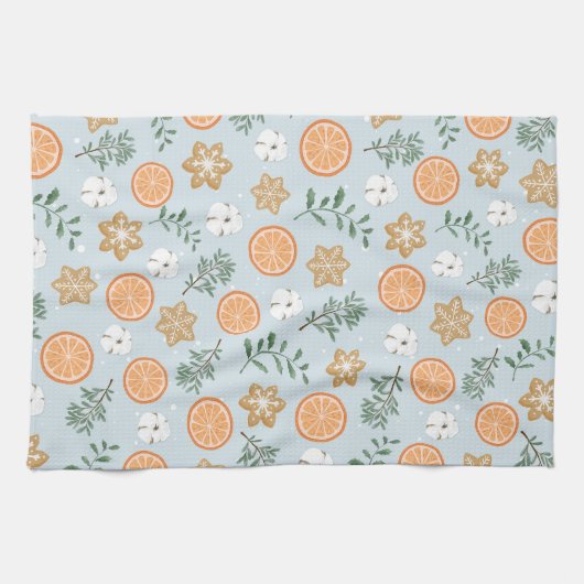 Citrus Katoen Kerstkoekje Zuidelijke Charm Theedoek (Horizontaal)