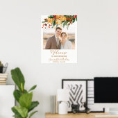 Citrus Kerst winter bruiloft welkom Poster (Thuiskantoor)