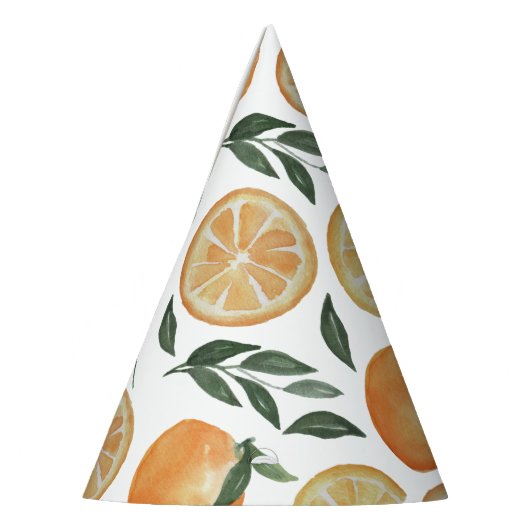 Citrus Kids Birthday Party | Summer Orange Fruit Feesthoedjes (Links)