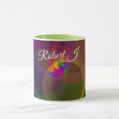 Citrus Kleur Mix Geometrische Koffiemok Mok (Midden)