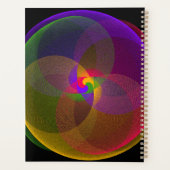 Citrus Kleurenmix Geometrische Spiraal Planner (Achterkant)