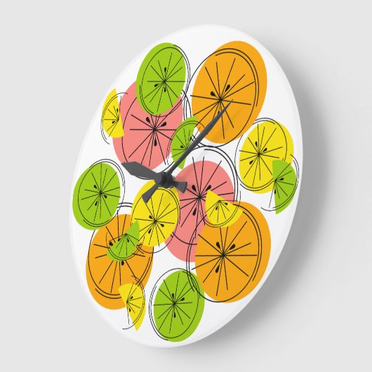 Citrus-klok rond grote klok (Hoek)