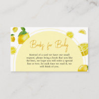 Citrus Lemon Baby shower Boeken voor Baby