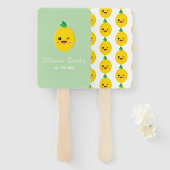 Citrus Lemon Baby shower Handwaaier (Voorkant en achterkant)