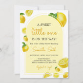 Citrus Lemon Baby shower Kaart (Voorkant)