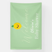 Citrus Lemon Baby shower Spandoek (Verticaal)