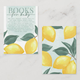 Citrus Lemon Book Request for Baby Kaart Insert