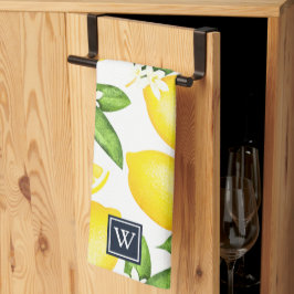 Citrus Lemon Botanische Monogram Theedoek
