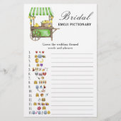 Citrus lemon - bridal shower emoji pictionary game (Voorkant)