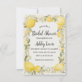 Citrus Lemon bruids douche uitnodiging (Voorkant)
