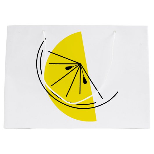 Citrus Lemon cadeau grote tas Groot Cadeauzakje (Voorkant)