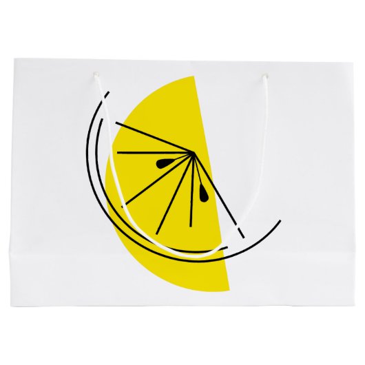 Citrus Lemon cadeau grote tas Groot Cadeauzakje (Achterkant)