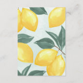 Citrus Lemon - Dank u wel briefje Informatiekaartje (Achterkant)