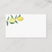 Citrus Lemon - Datum nachtelijke ideeën \ Datum ja Informatiekaartje (Achterkant)