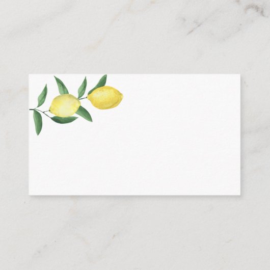 Citrus Lemon - Datum nachtelijke ideeën \ Datum ja Informatiekaartje (Achterkant)