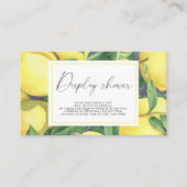 Citrus lemon - Display douche Informatiekaartje (Voorkant)