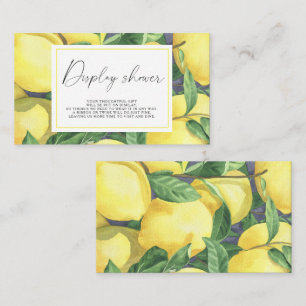 Citrus lemon - Display douche Informatiekaartje