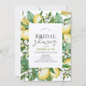 Citrus Lemon Floral Waterverf Vrijgezellenfeest Kaart (Voorkant)