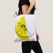 Citrus Lemon geel terug over het hele tas (Dichtbij)